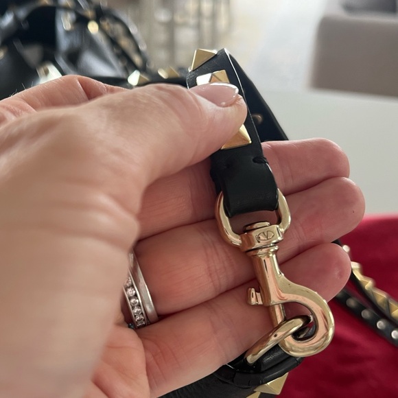 Valentino Garavani - Black Rockstud Tote Bag / Shoulder Bag / Crossbody Bag - Picture 9 of 16